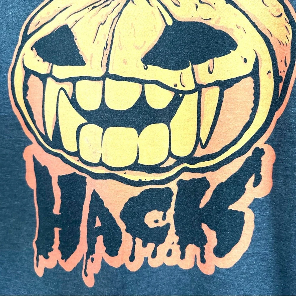 Rare Facebook Brand Halloween “Hack” Shirt Exclusive Jack-o’-Lantern Graphic Tee - Picture 2 of 4